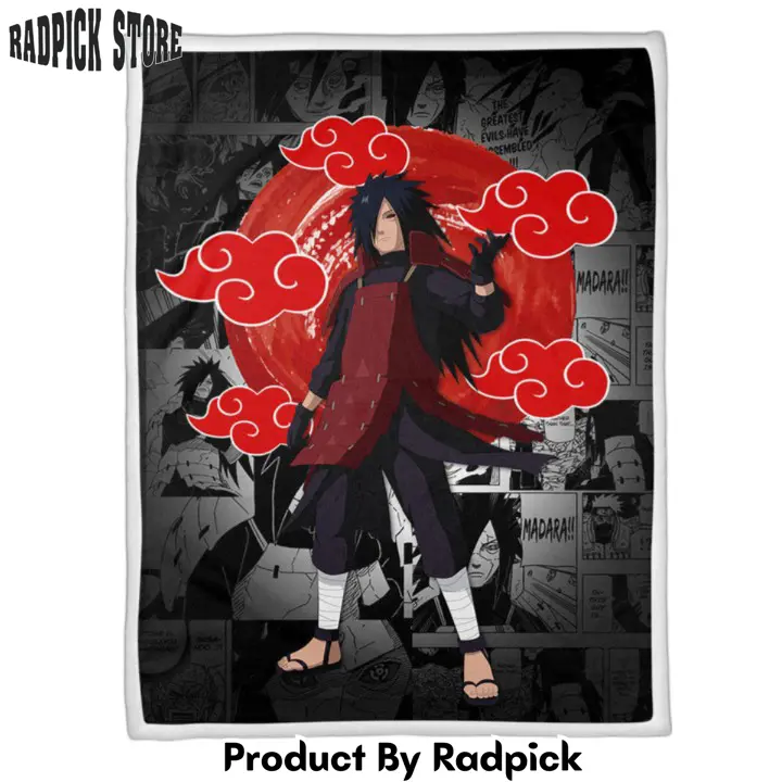 Madara uchiha blanket custom akatsuki red sun mix manga  rp0153912